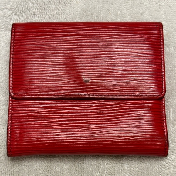 Louis Vuitton Red Epi Leather Elise Wallet - Picture 2 of 6